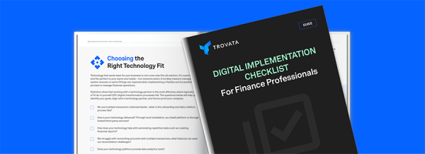 digital implementation checklist for finance professionals