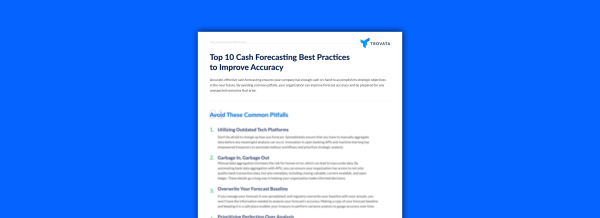Top 10 Cash Forecasting Best Practices to Improve Accuracy