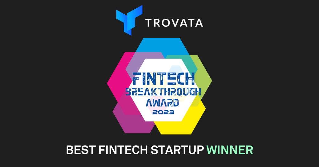 best fintech startup 2023 award trovata